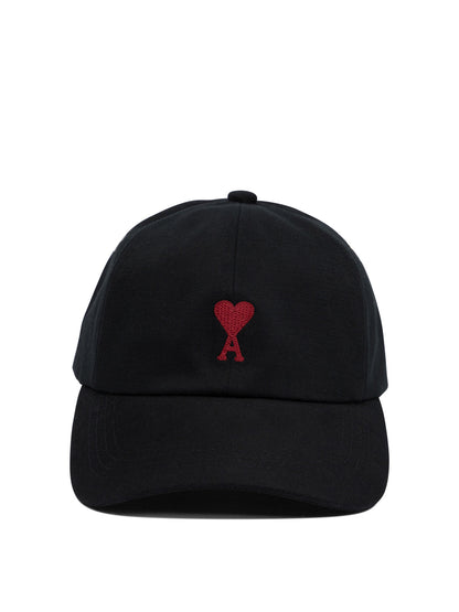 Ami Paris "Ami De Cœur" Baseball Cap - Black