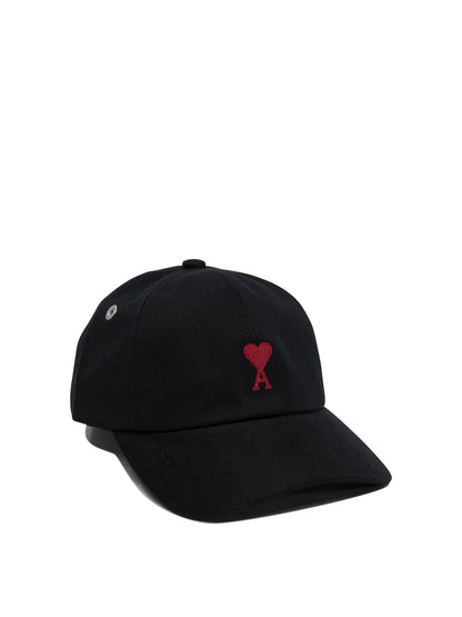 Ami Paris "Ami De Cœur" Baseball Cap - Black