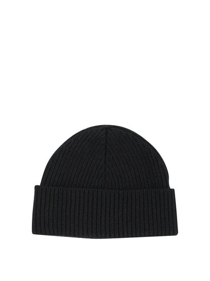 Ami Paris Merino wool beanie - Black
