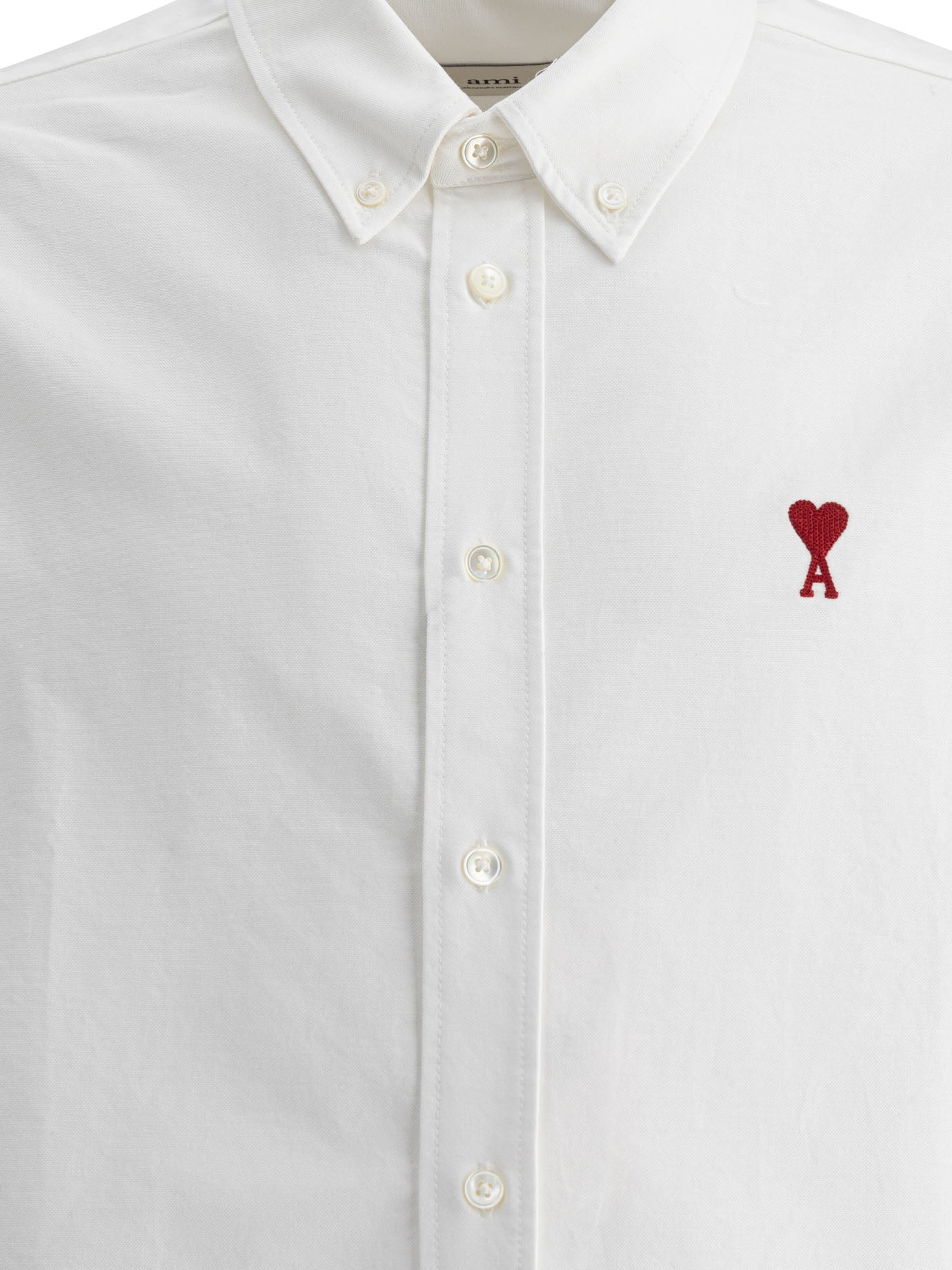Ami Paris "Ami de Coeur" Casual Shirt - White