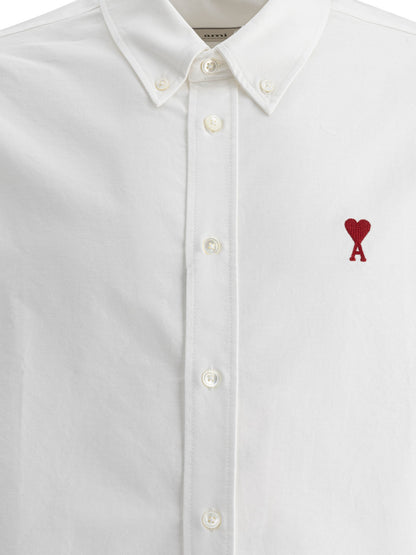 Ami Paris "Ami de Coeur" Casual Shirt - White