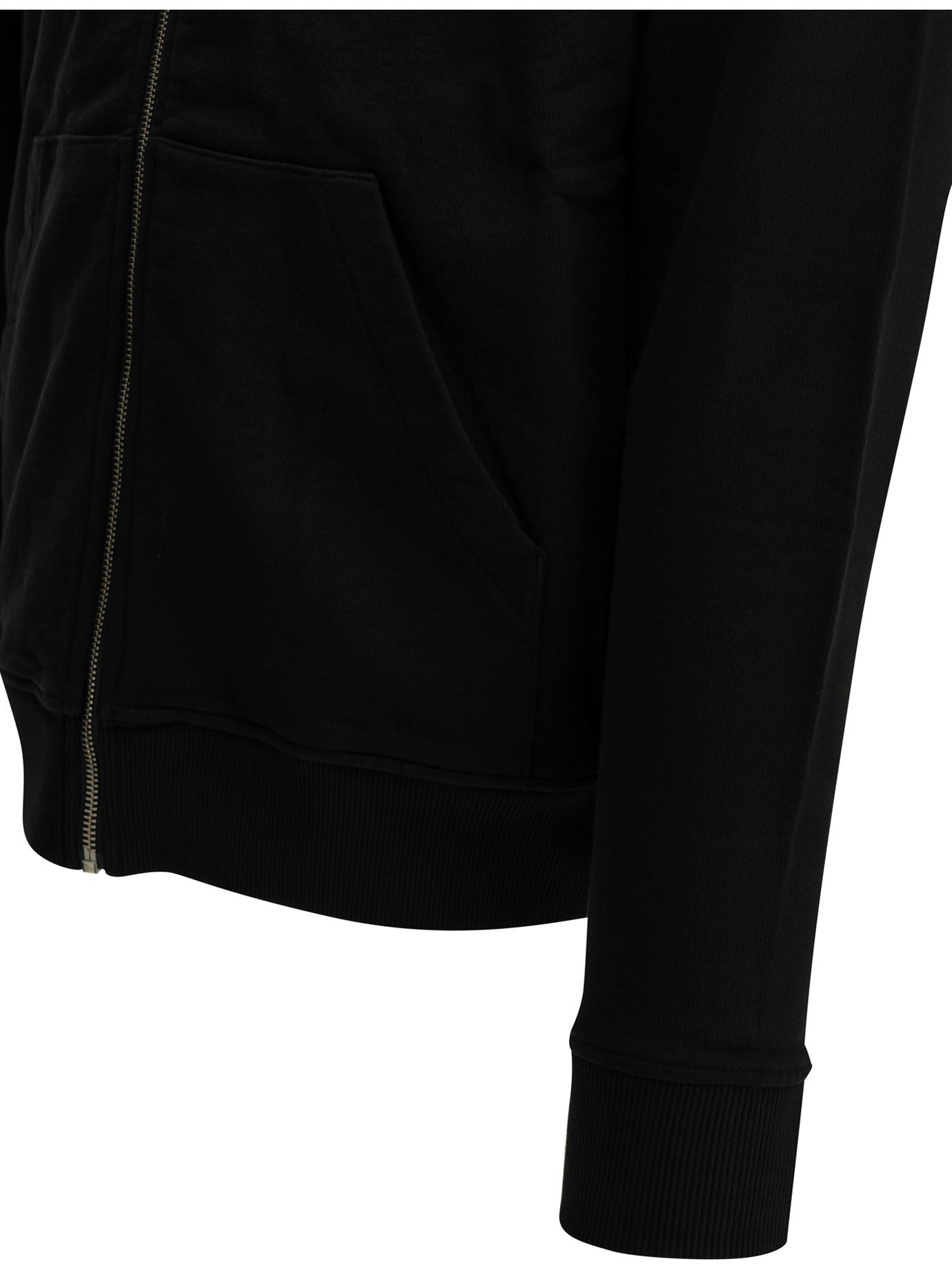 Ami Paris "Ami de Coeur" Zip-Up Sweatshirt - Black