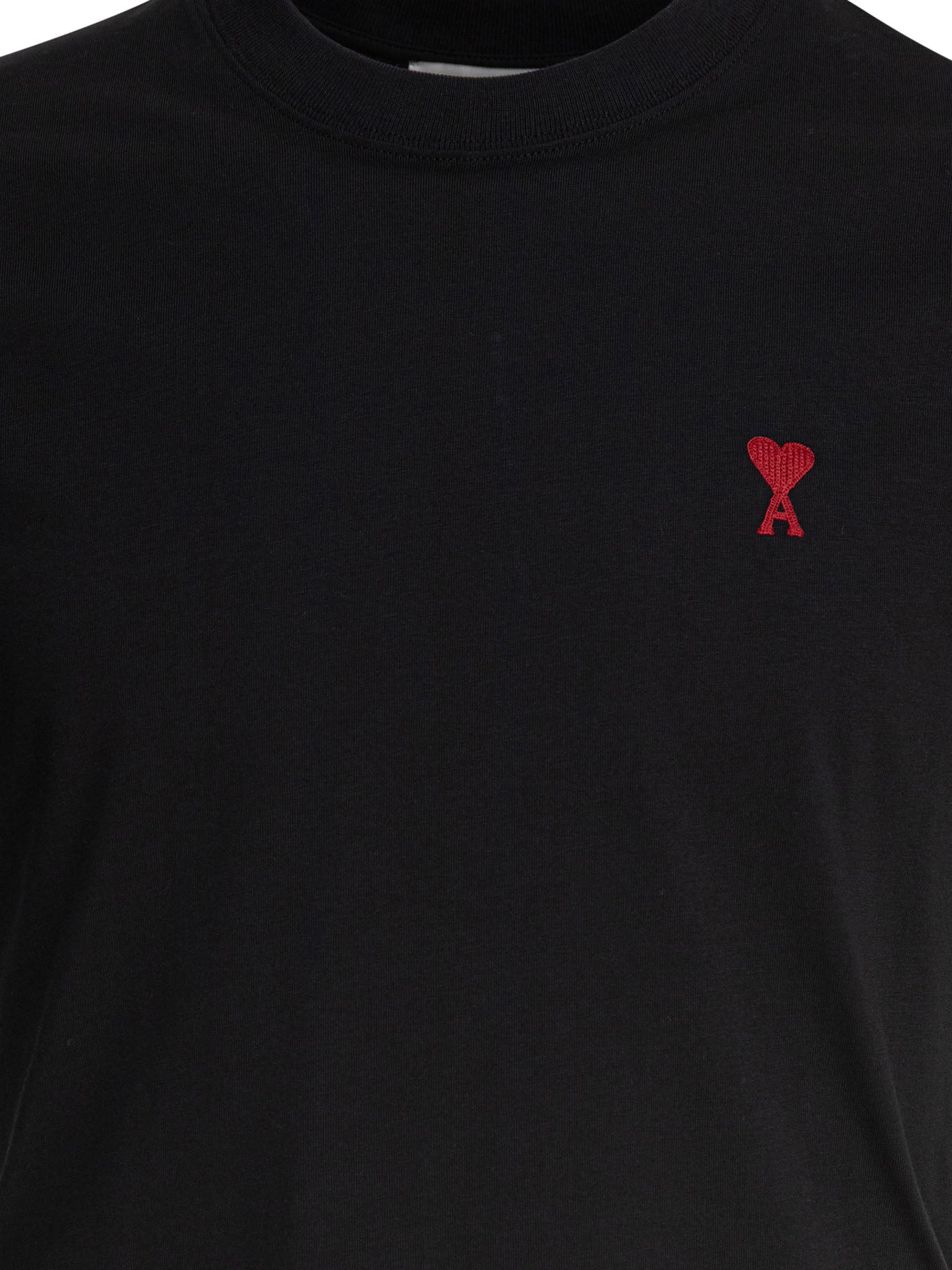Ami Paris Crew-neck T-shirt with logo - Black