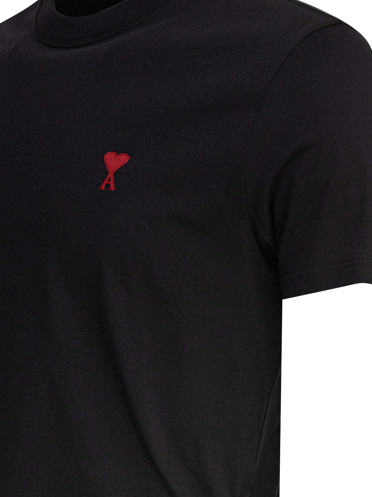 Ami Paris Crew-neck T-shirt with logo - Black