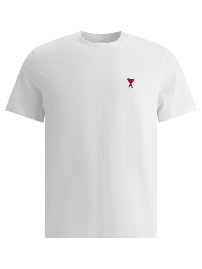 Ami Paris Crew-neck T-shirt with logo - White