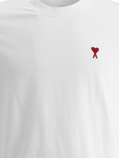 Ami Paris Crew-neck T-shirt with logo - White