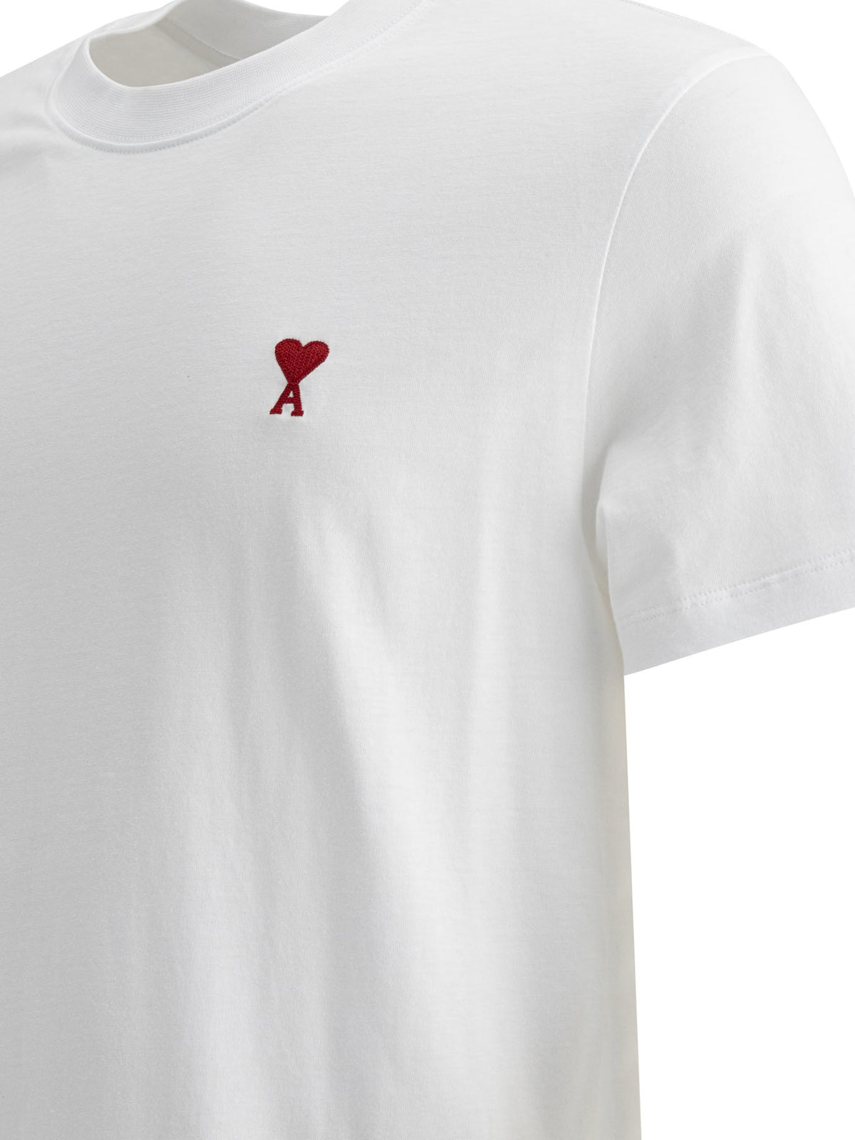 Ami Paris Crew-neck T-shirt with logo - White