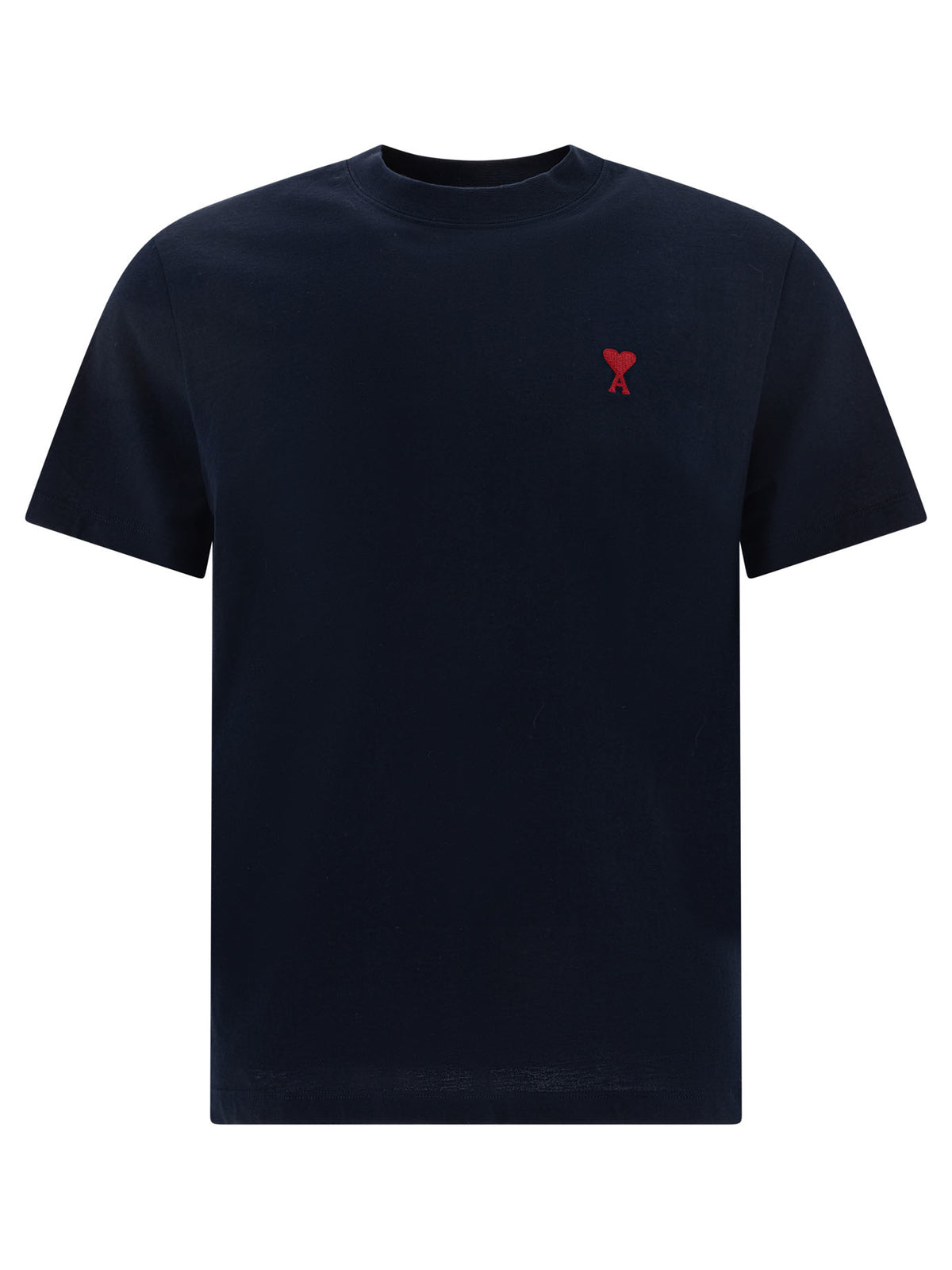 Ami Paris Crew-neck T-shirt with logo - Blue