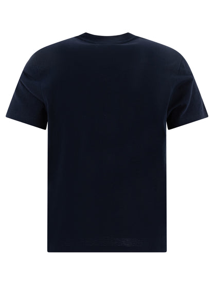 Ami Paris Crew-neck T-shirt with logo - Blue
