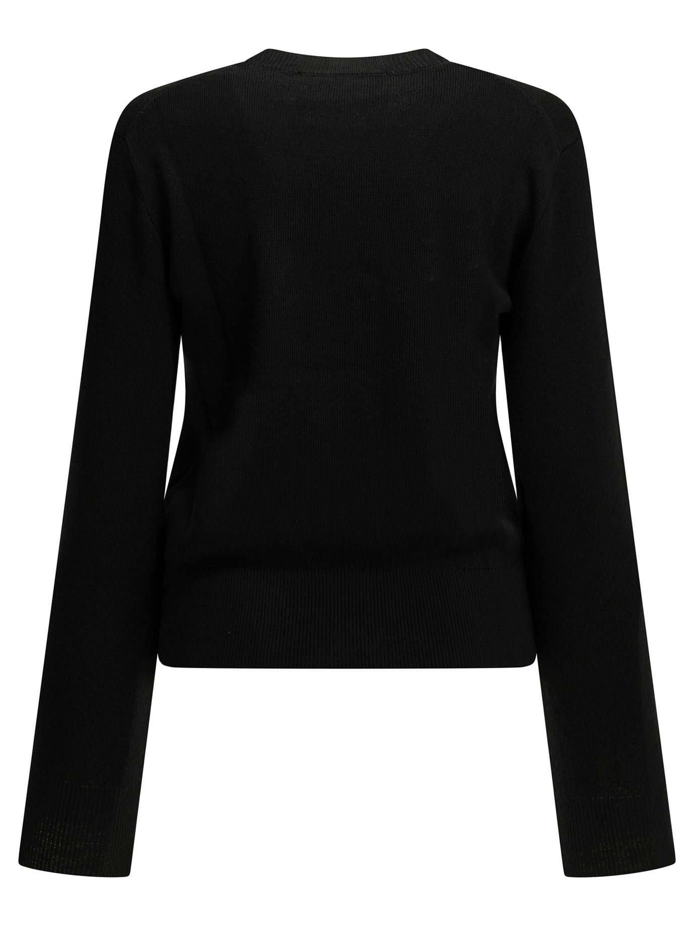 Ami Paris "Ami de Coeur" Crew-Neck Sweater - Black