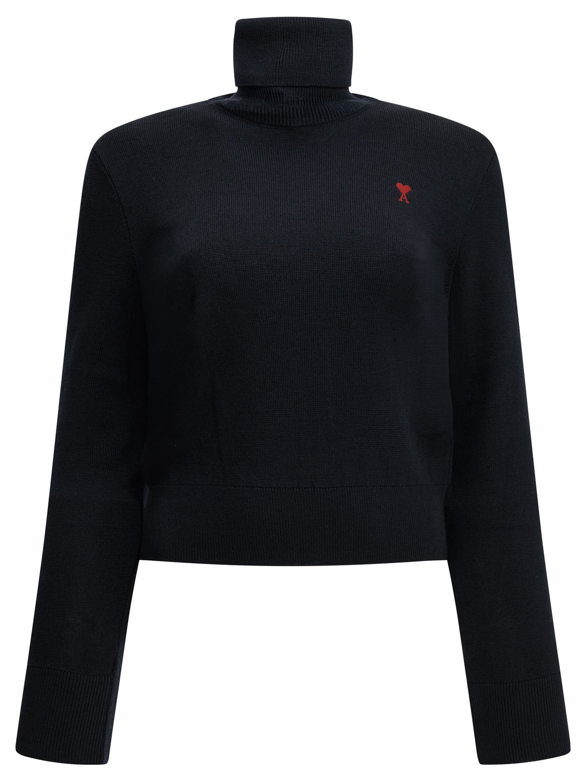 Ami Paris "Ami de Coeur" Turtleneck Sweater - Blue
