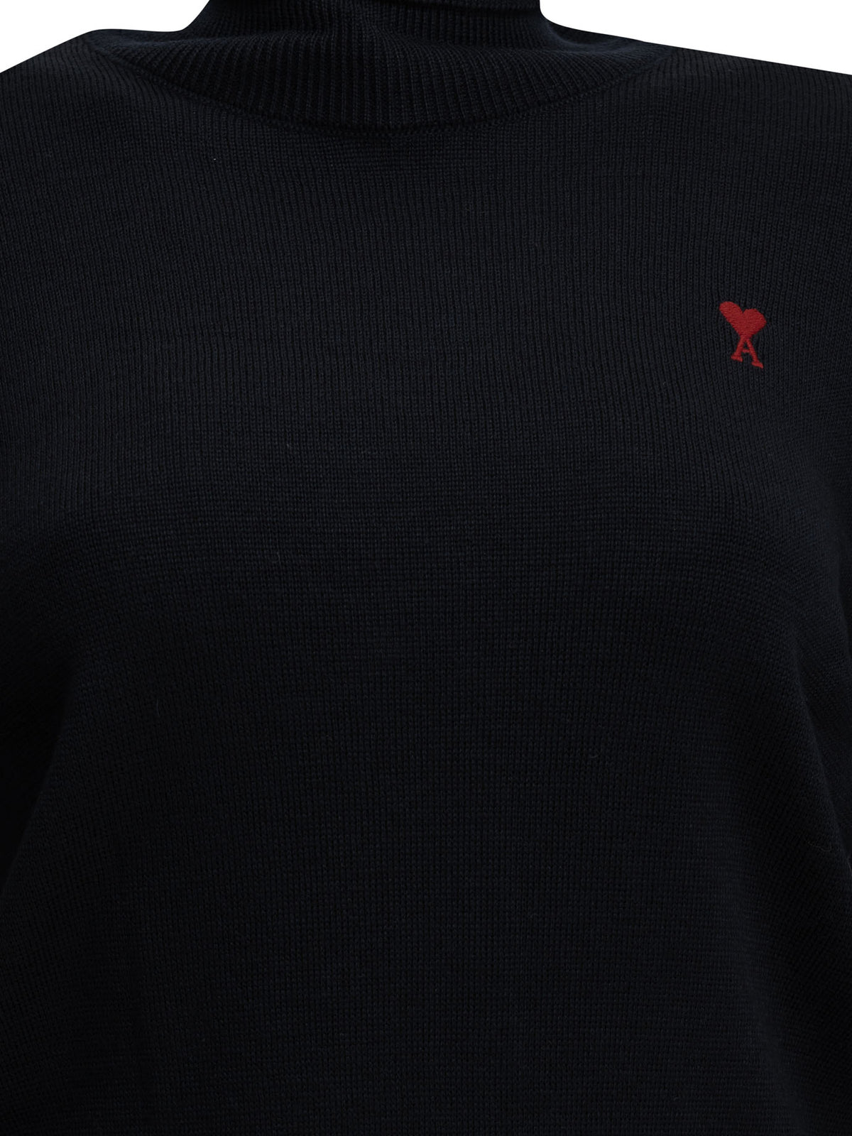 Ami Paris "Ami de Coeur" Turtleneck Sweater - Blue