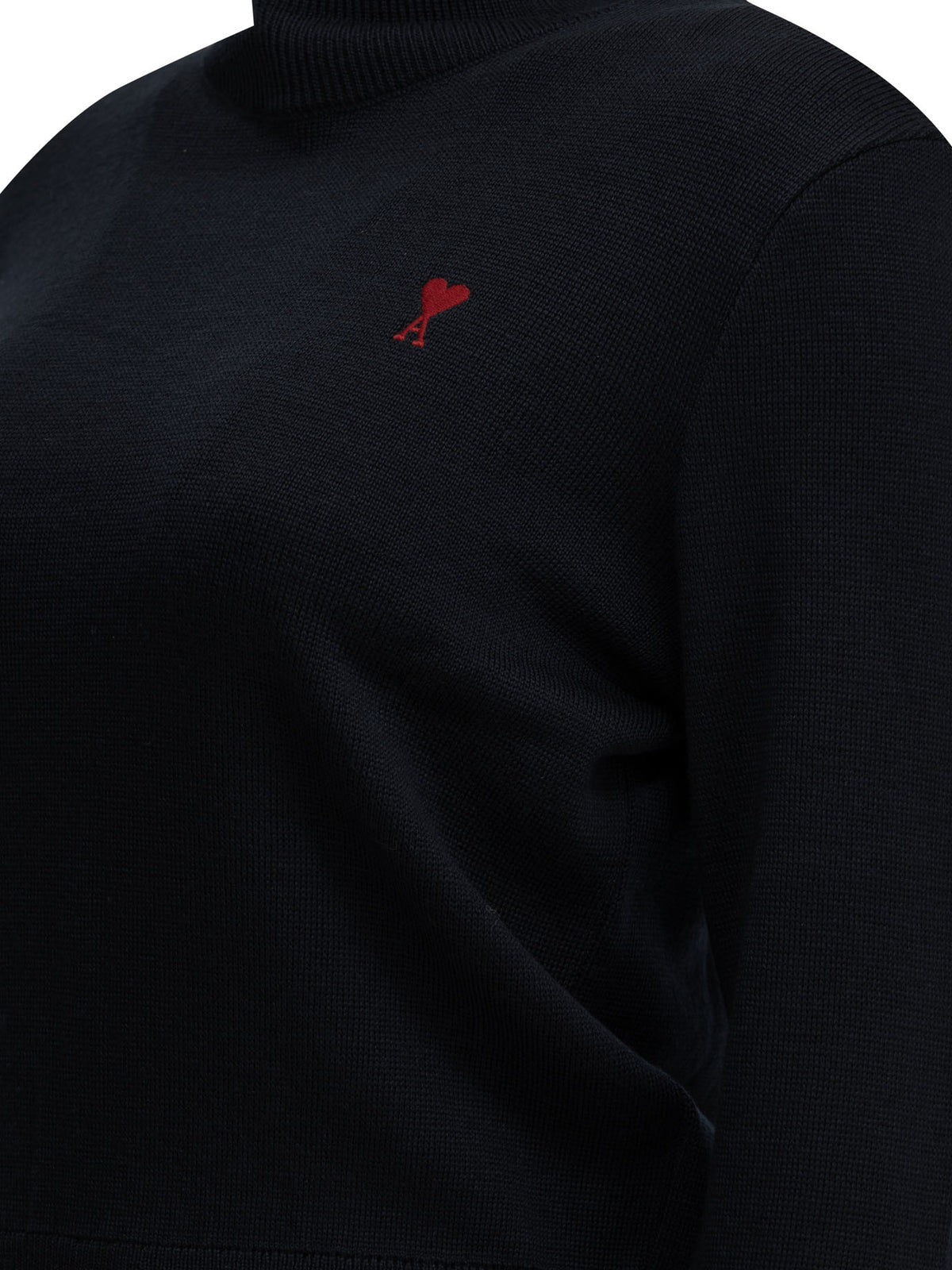 Ami Paris "Ami de Coeur" Turtleneck Sweater - Blue
