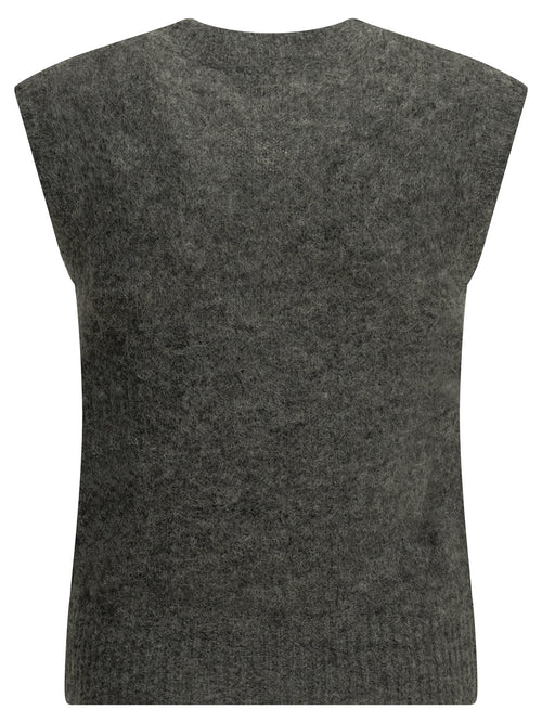 Ami Paris Logo Vest - Grey