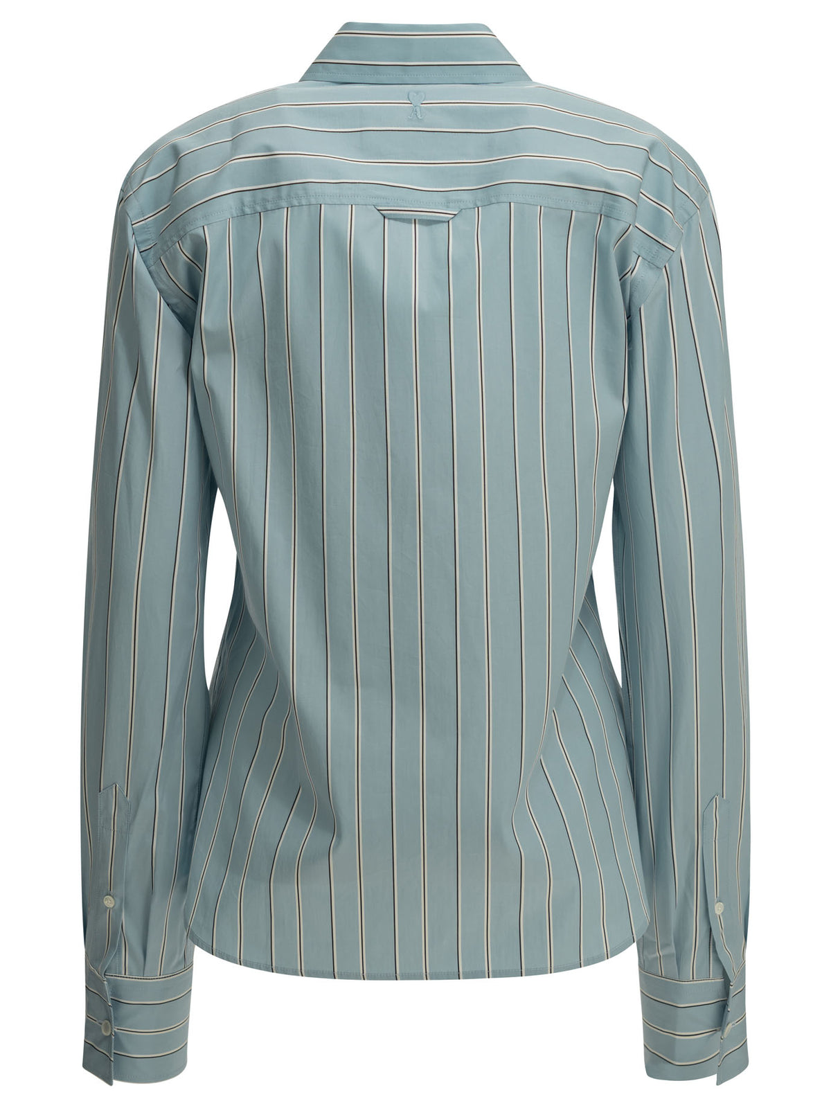 Ami Paris Casual Shirt with Logo - Light Blue