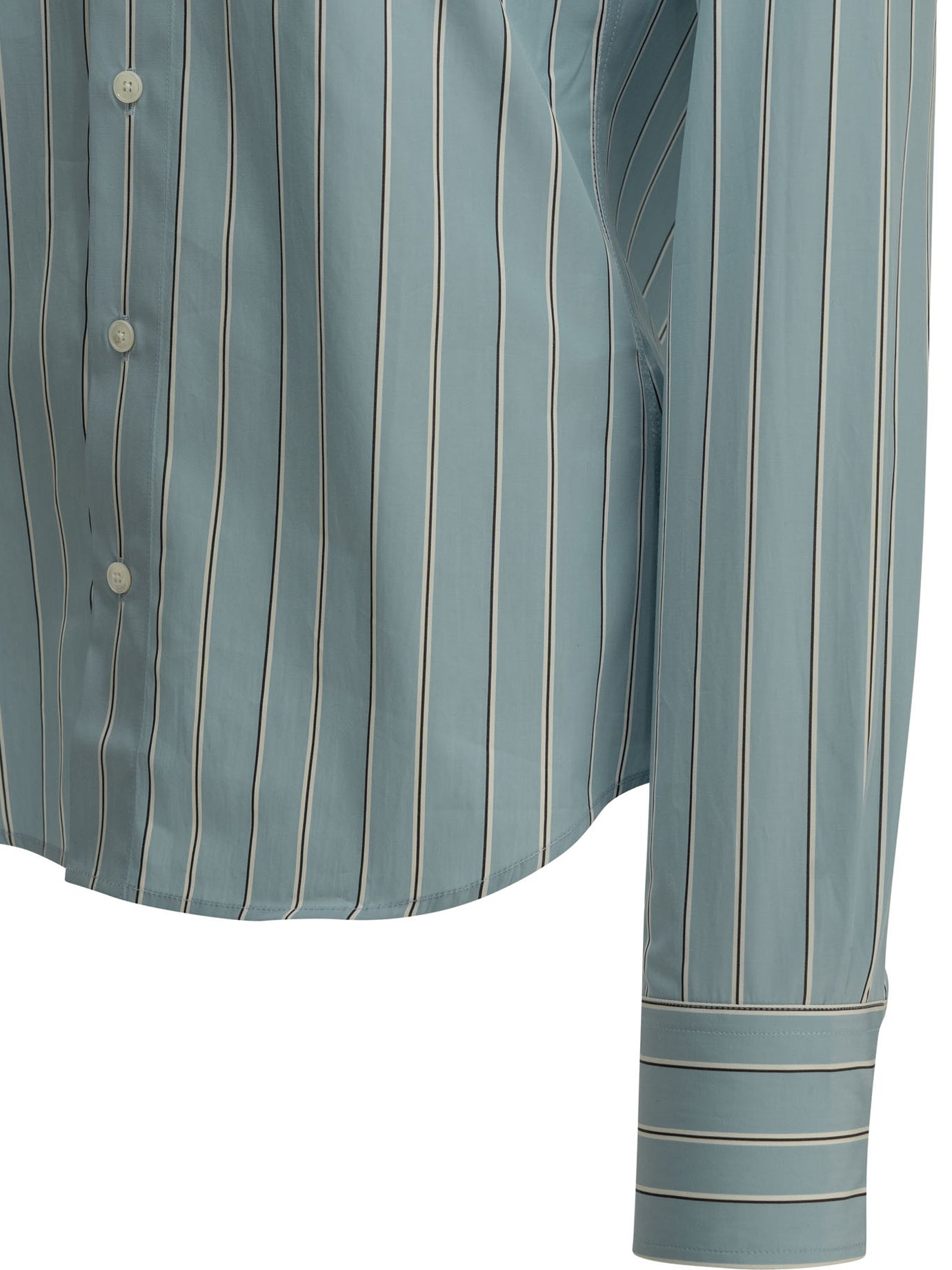 Ami Paris Casual Shirt with Logo - Light Blue
