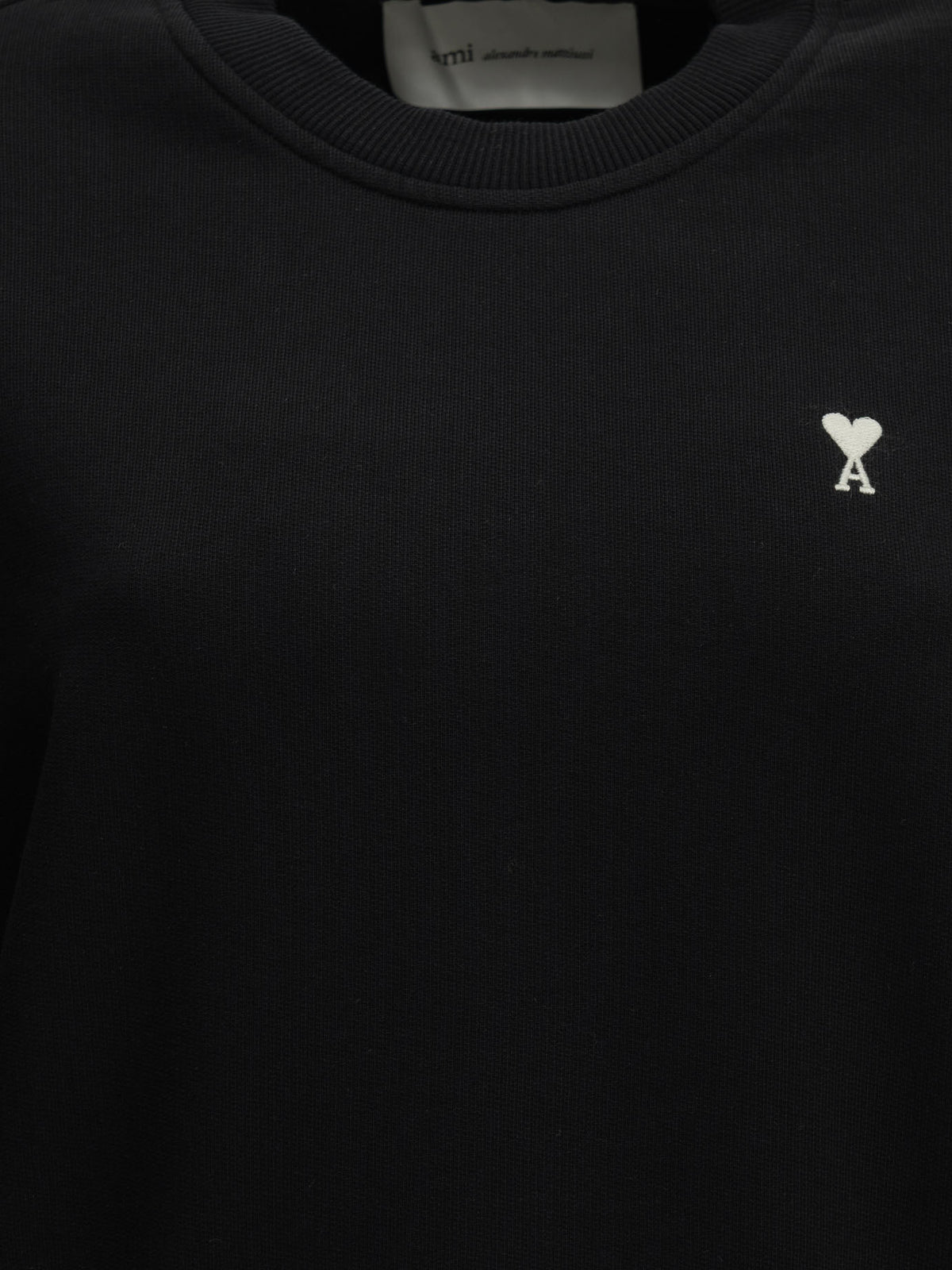 Ami Paris "Ami de Coeur" Crew-Neck Sweatshirt - Black