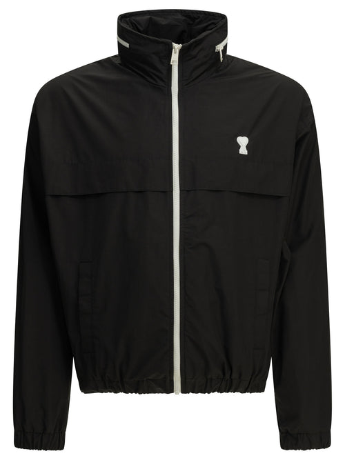 Ami Paris "Ami de Coeur" Windbreaker - Black