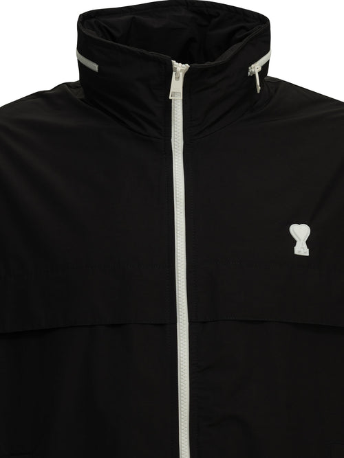 Ami Paris "Ami de Coeur" Windbreaker - Black