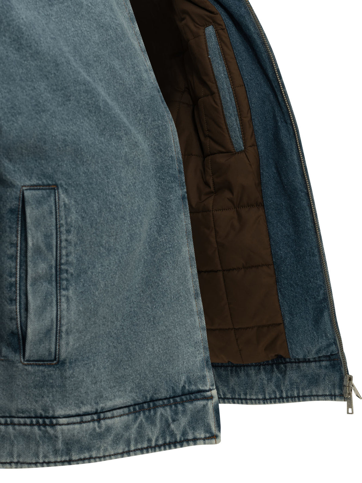 Ami Paris "Ami de Coeur" Denim Jacket - Light Blue