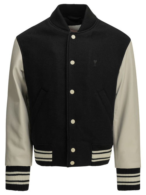 Ami Paris "Teddy" Bomber Jacket - Black