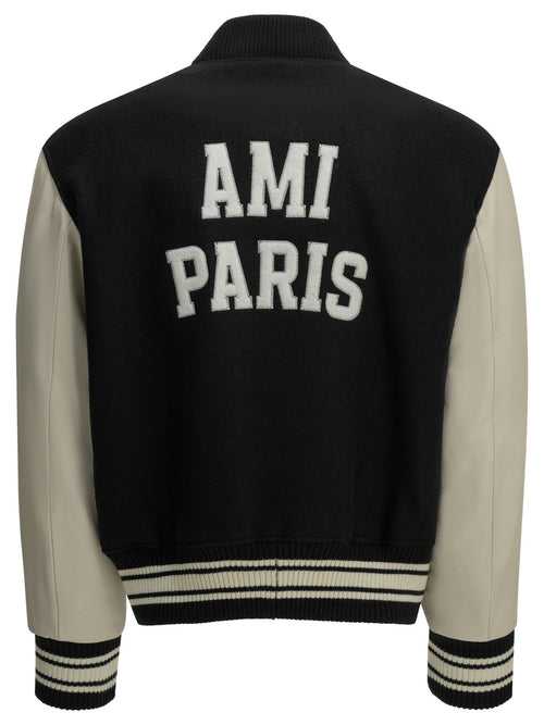 Ami Paris "Teddy" Bomber Jacket - Black