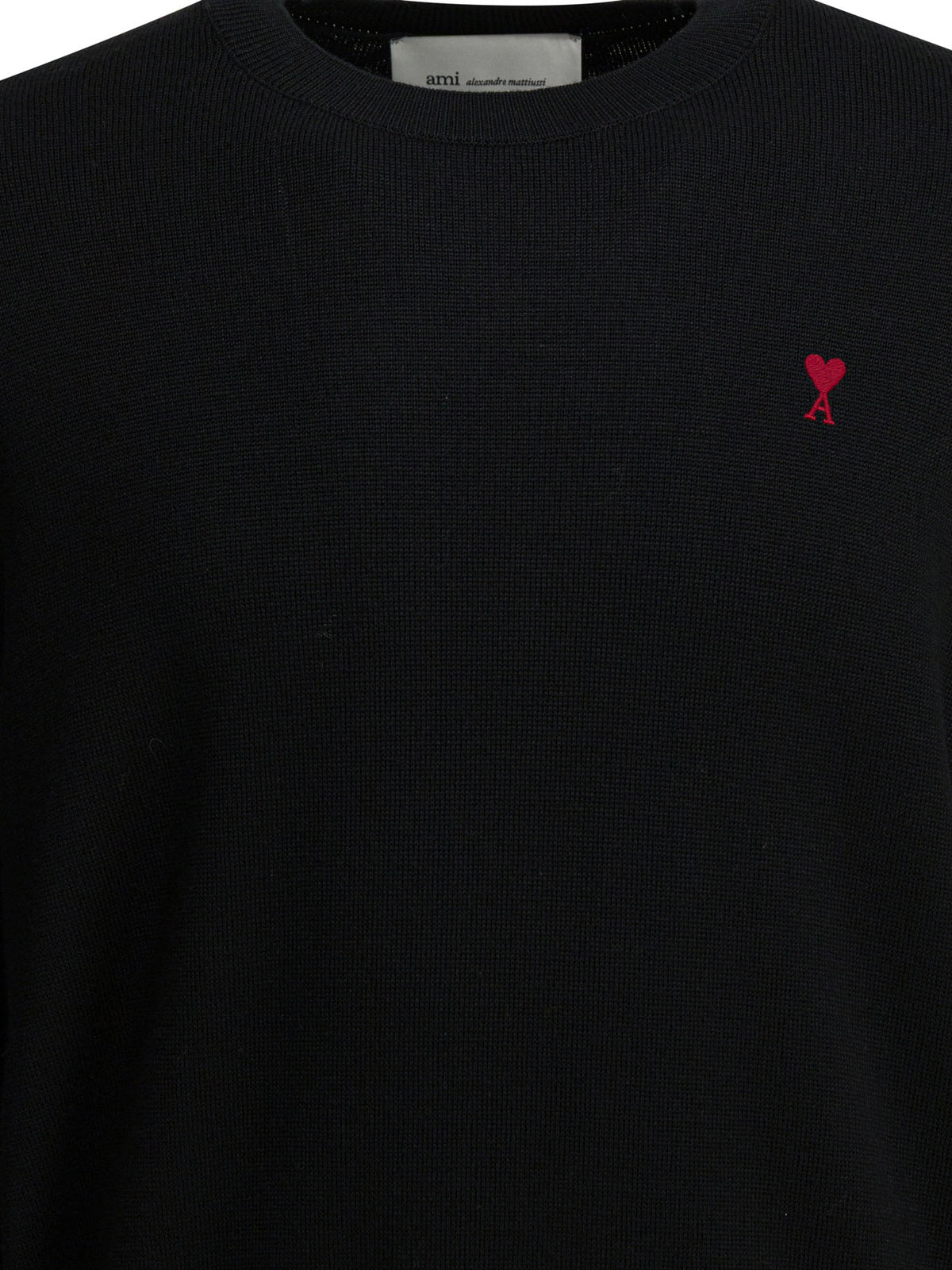Ami Paris Wool crewneck sweater - Black