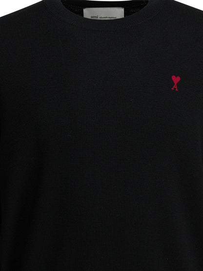 Ami Paris Wool crewneck sweater - Black