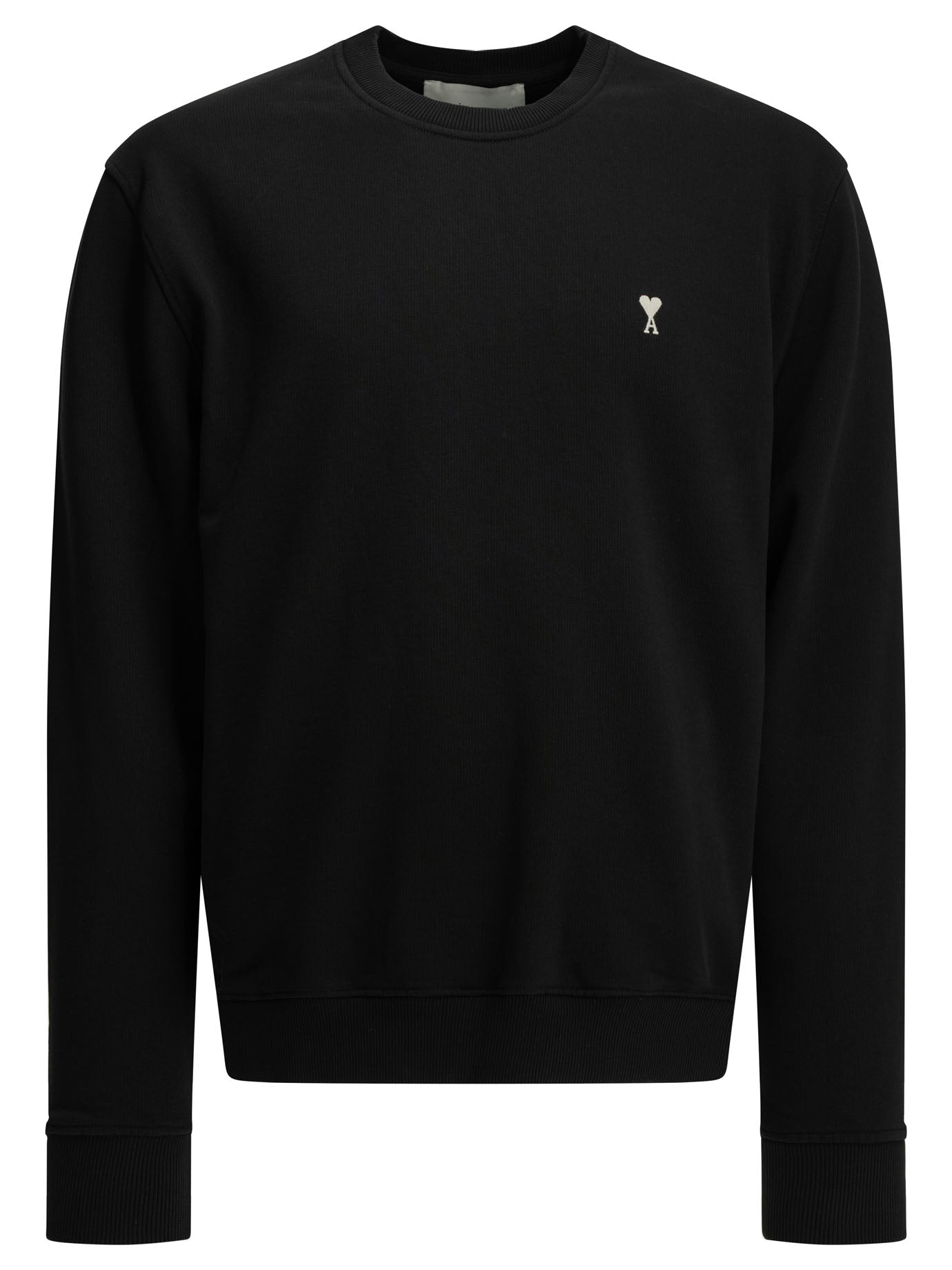 Ami Paris "Ami de Coeur" Crew-Neck Sweatshirt - Black