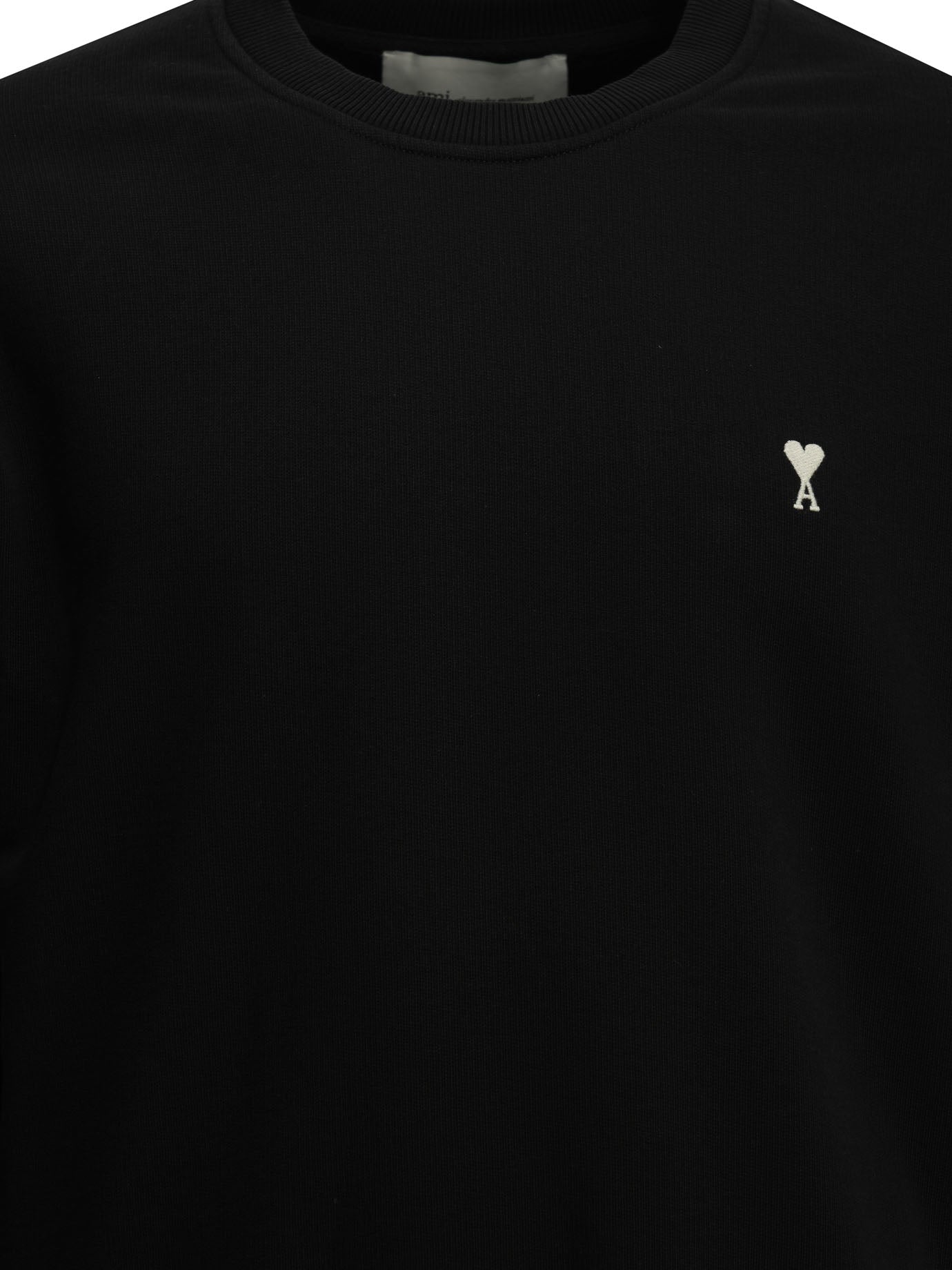 Ami Paris "Ami de Coeur" Crew-Neck Sweatshirt - Black