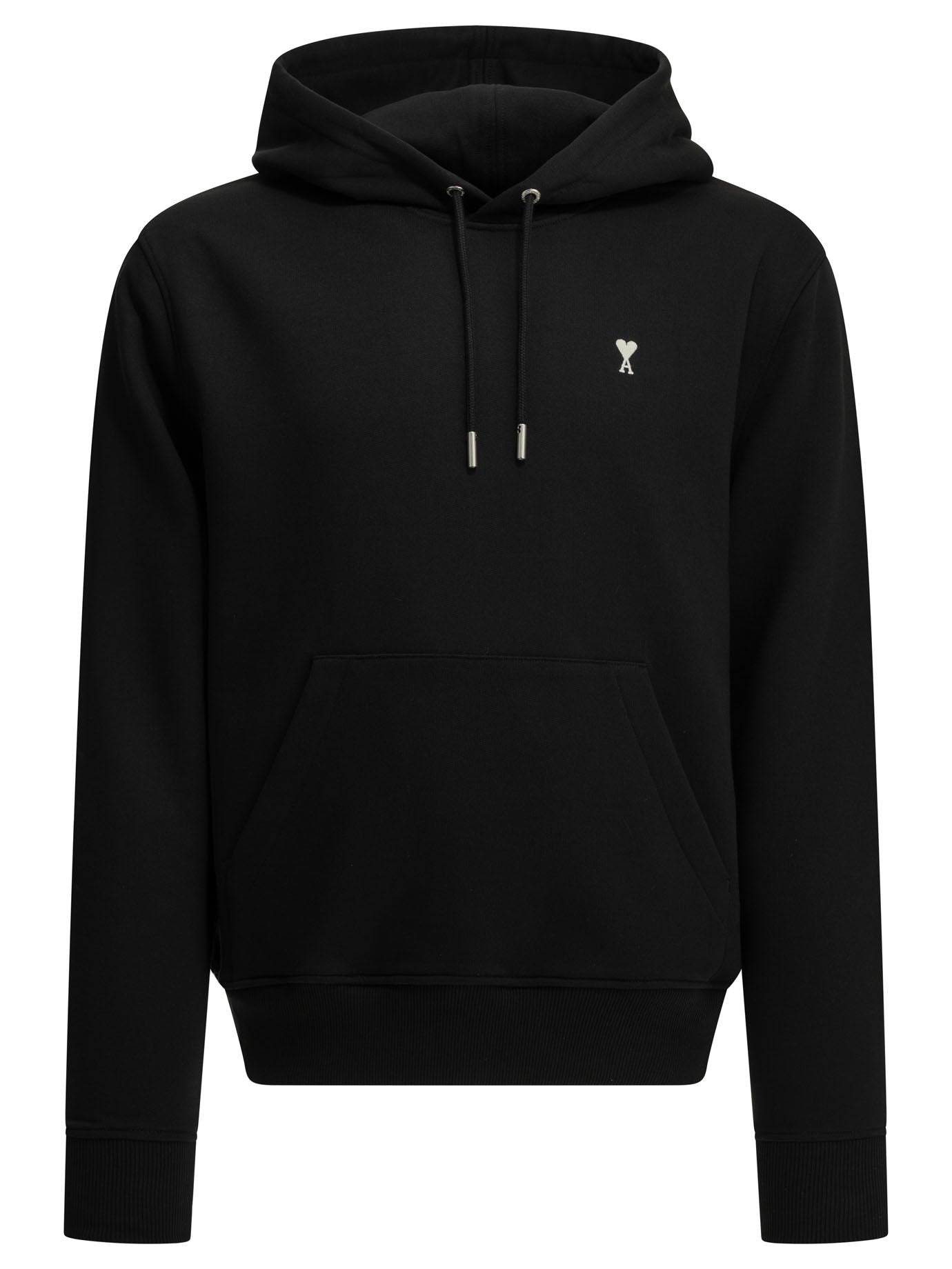 Ami Paris Hoodie with logo - Black