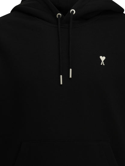 Ami Paris Hoodie with logo - Black