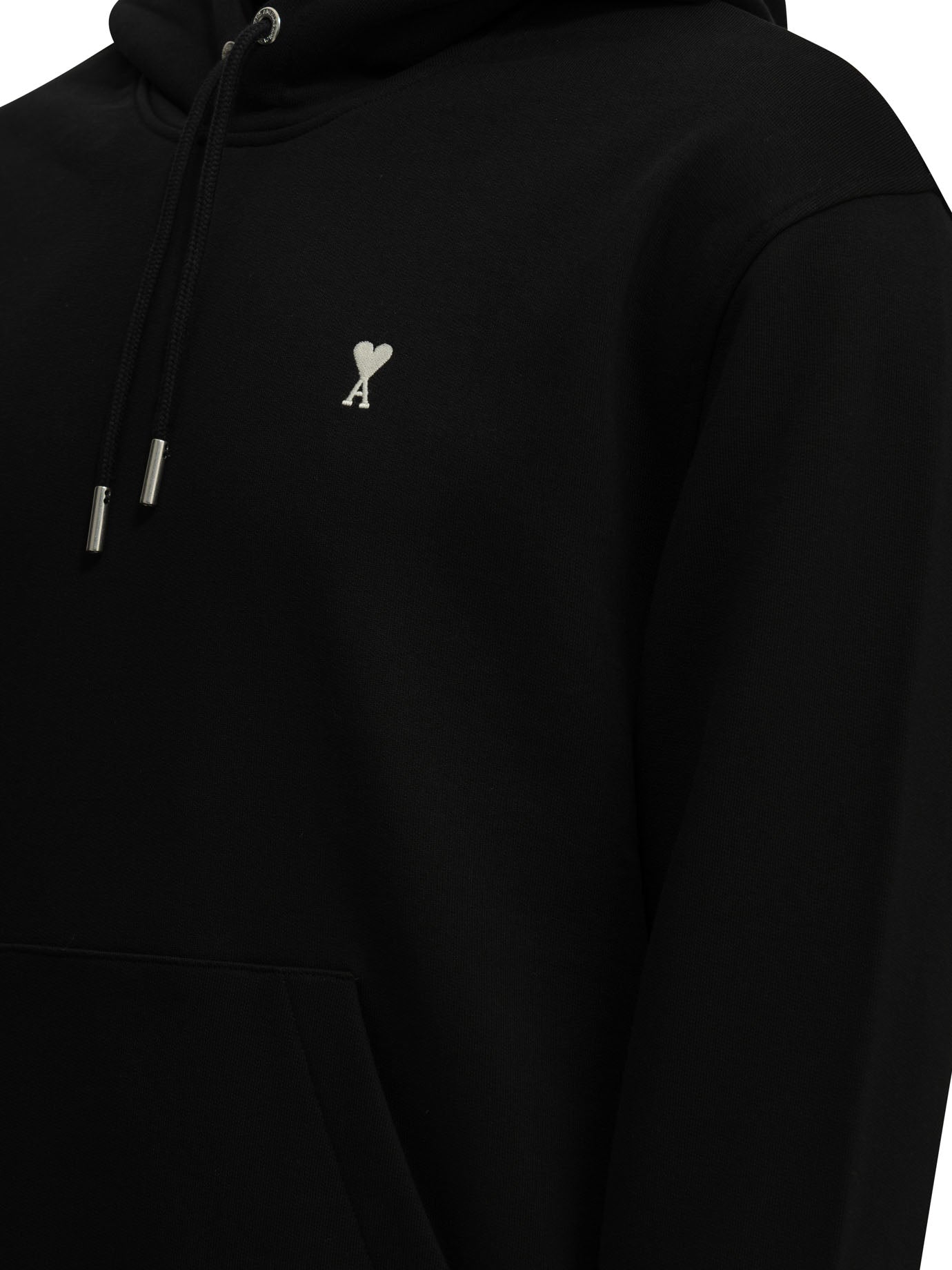 Ami Paris Hoodie with logo - Black