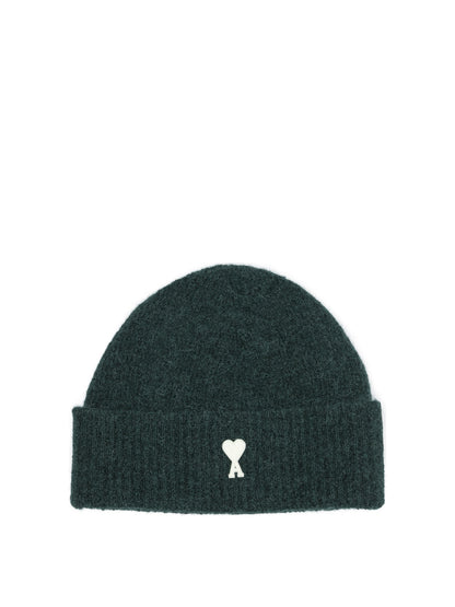 Ami Paris Alpaca Beanie - Green