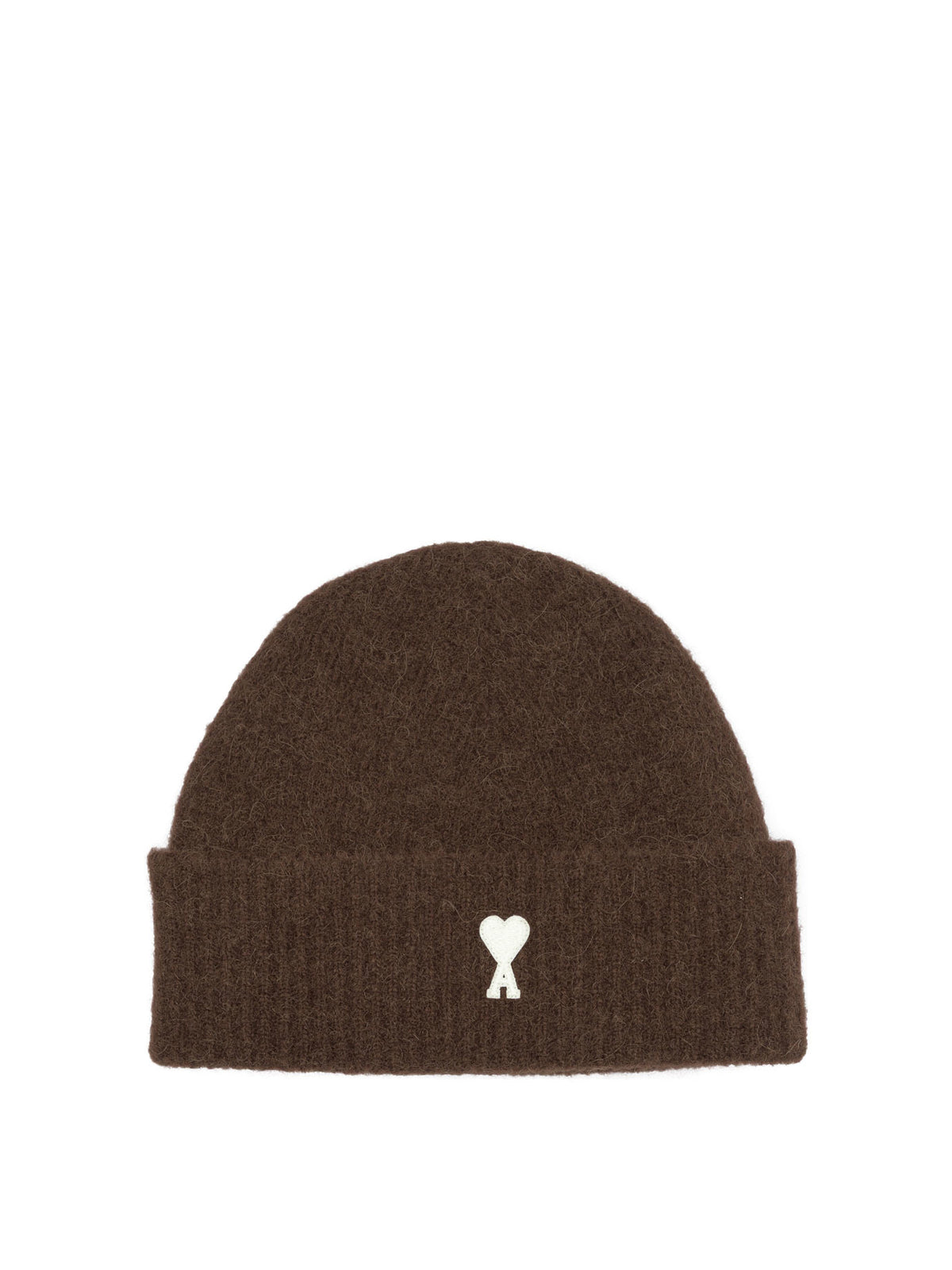 Ami Paris Alpaca Beanie - Brown