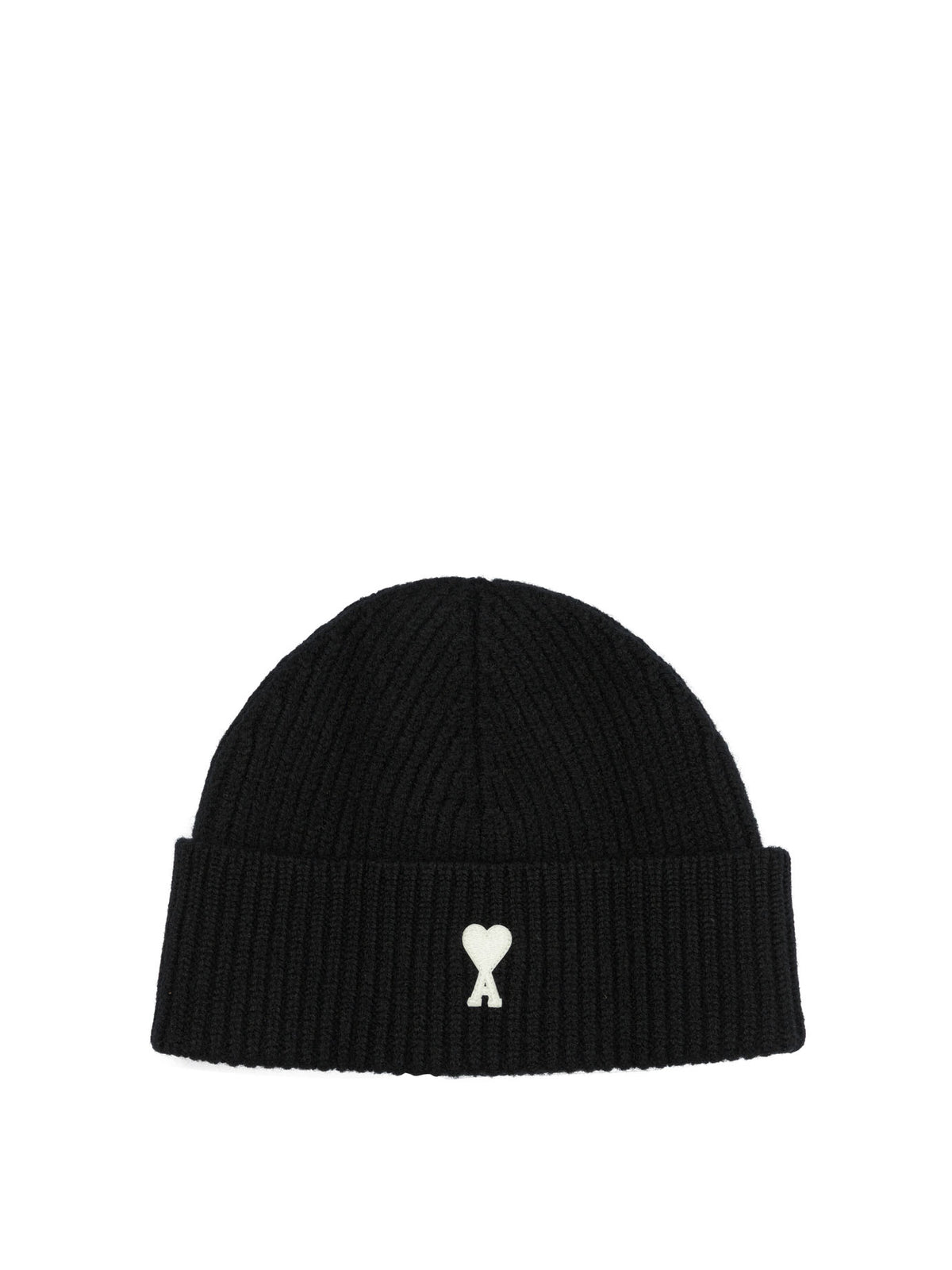 Ami Paris "Ami de Coeur" Beanie - Black