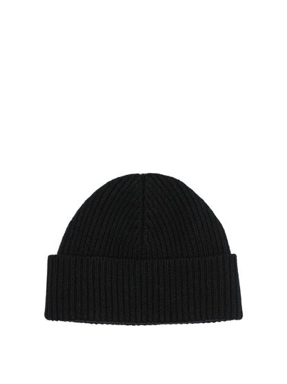 Ami Paris "Ami de Coeur" Beanie - Black