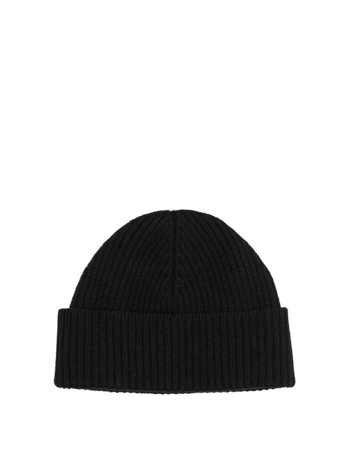 Ami Paris "Ami de Coeur" Beanie - Black