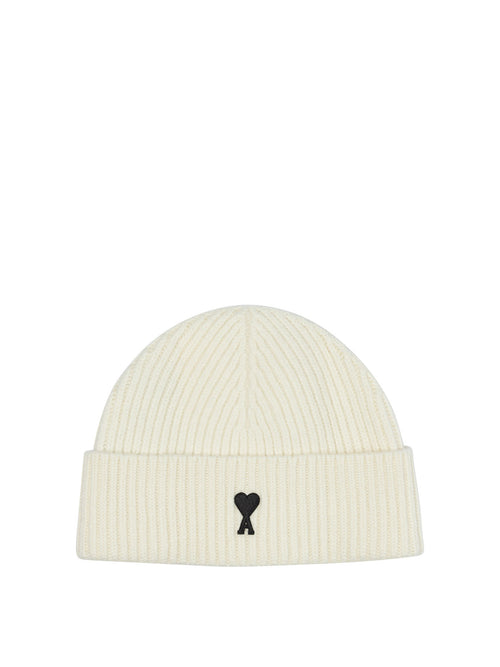 Ami Paris "Ami de Coeur" Beanie - White