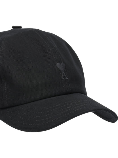 Ami Paris "Ami De Cœur" Baseball Cap - Black