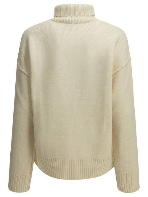 Ami Paris "Ami de Coeur" Turtleneck Sweater - White