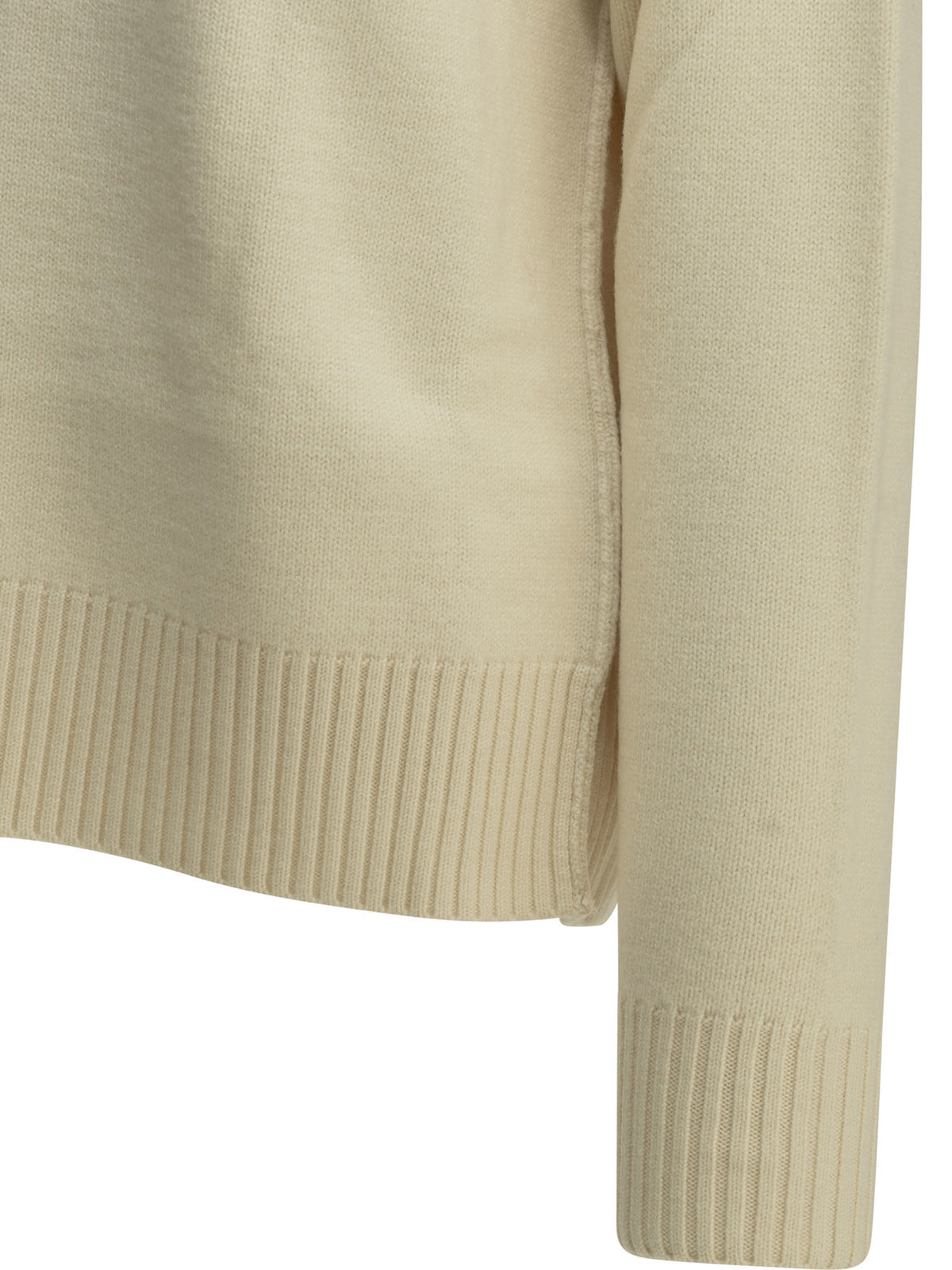 Ami Paris "Ami de Coeur" Turtleneck Sweater - White