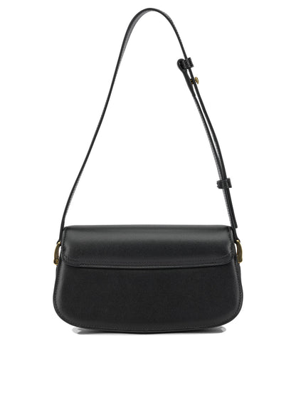 Ami Paris "Paris Paris" Small Shoulder Bag - Black