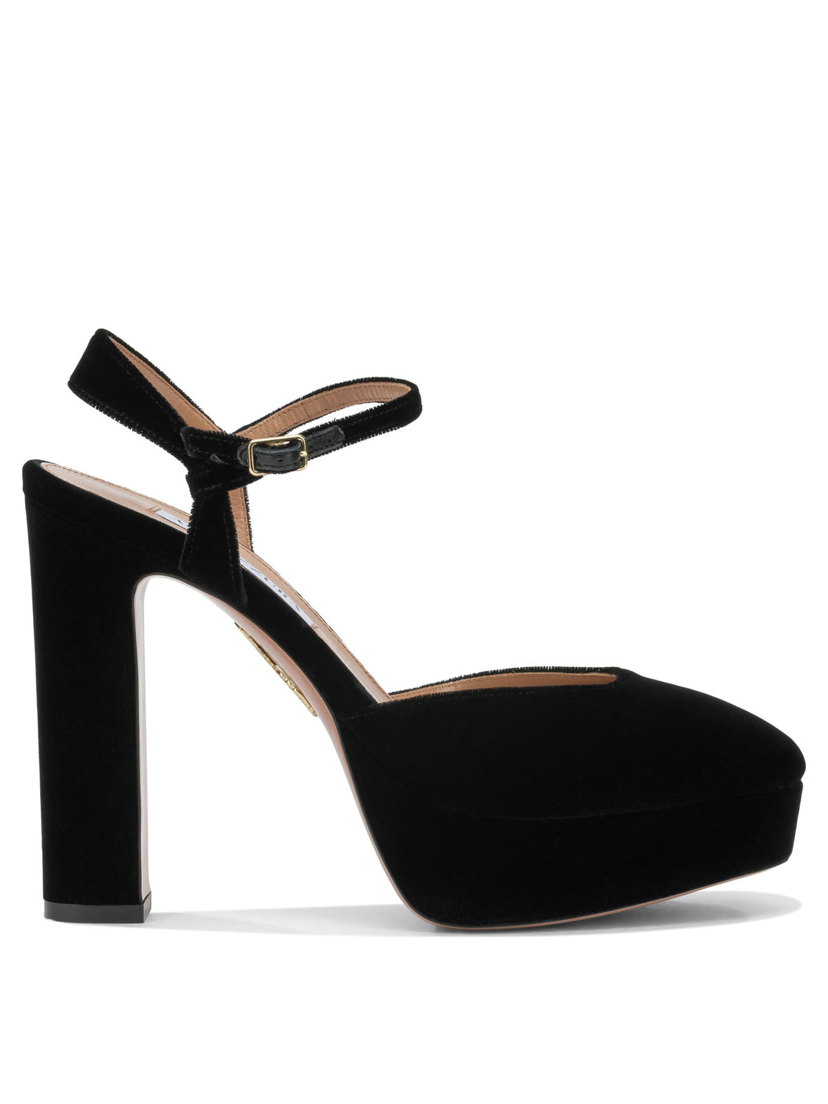 Aquazzura "Amira Plateau 110MM" Slingback - Black
