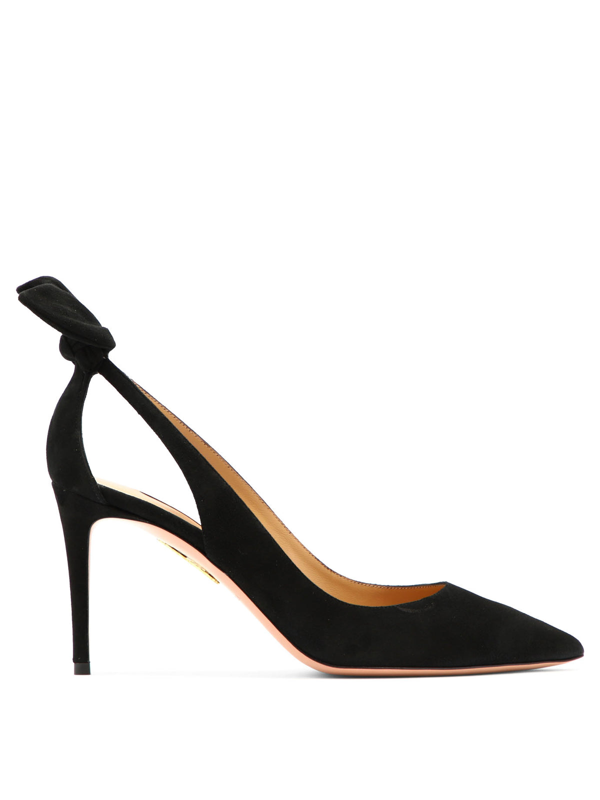 Aquazzura "Bow Tie 85 mm" Décolleté - Black