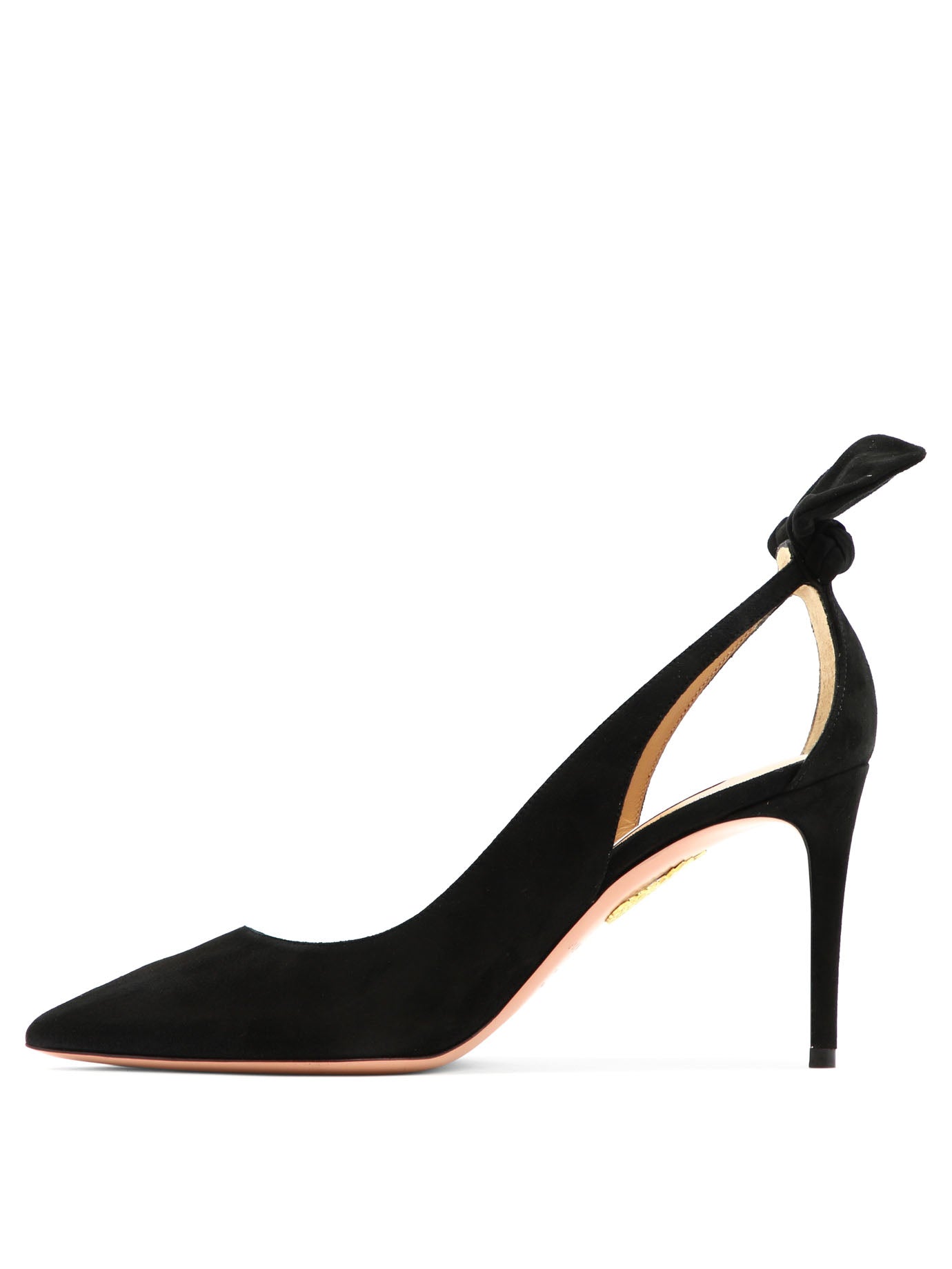 Aquazzura "Bow Tie 85 mm" Décolleté - Black