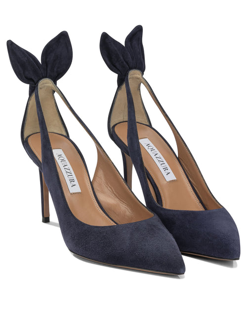 Aquazzura "Bow Tie 85 mm" Décolleté - Blue