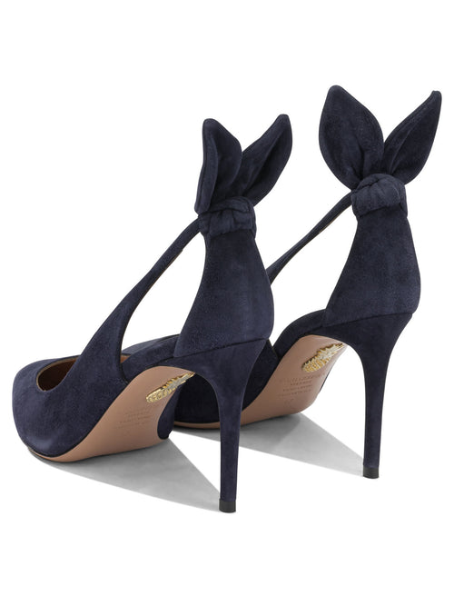 Aquazzura "Bow Tie 85 mm" Décolleté - Blue