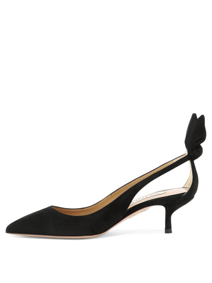 Aquazzura "Bow Tie Pump 50 mm" Décolleté - Black