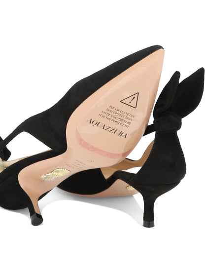 Aquazzura "Bow Tie Pump 50 mm" Décolleté - Black